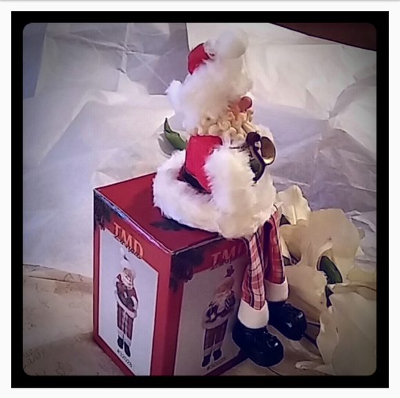Holiday Vintage Dangling Legs Santa Shelf Sitter Poshmark